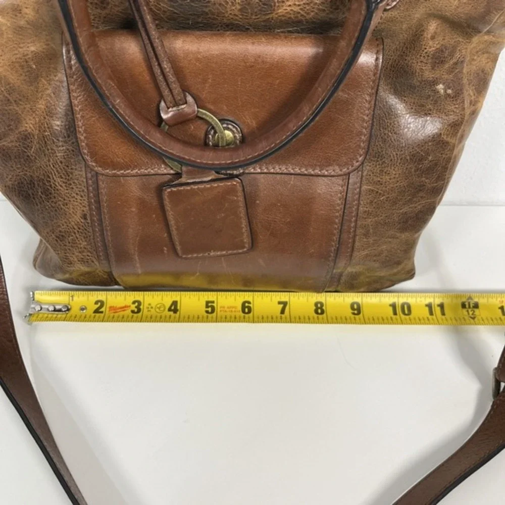 Ellington‎ Brown Leather Tote Bag with Front Pocket